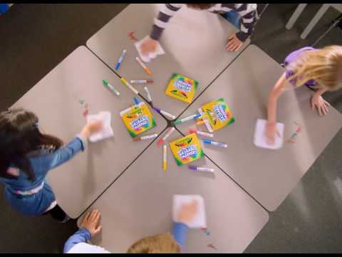 Смываемые фломастеры от Crayola