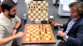 Time trouble blunder! GM Salem Saleh vs GM Hans Moke Niemann | Sheikh Hamdan Cup Blitz Chess | Dubai