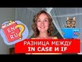 Разница между IN CASE и IF.  Английский для путешествий