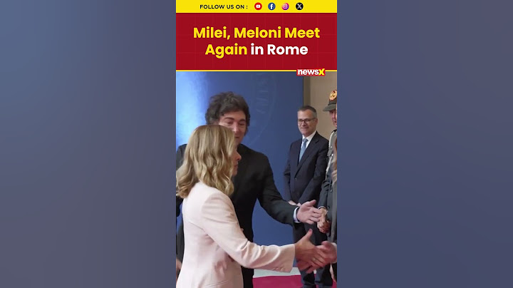 #meloni  #milei  Argentina’s Milei and Italy’s Meloni Meet Again in Rome Ahead of Worldwide Tour
