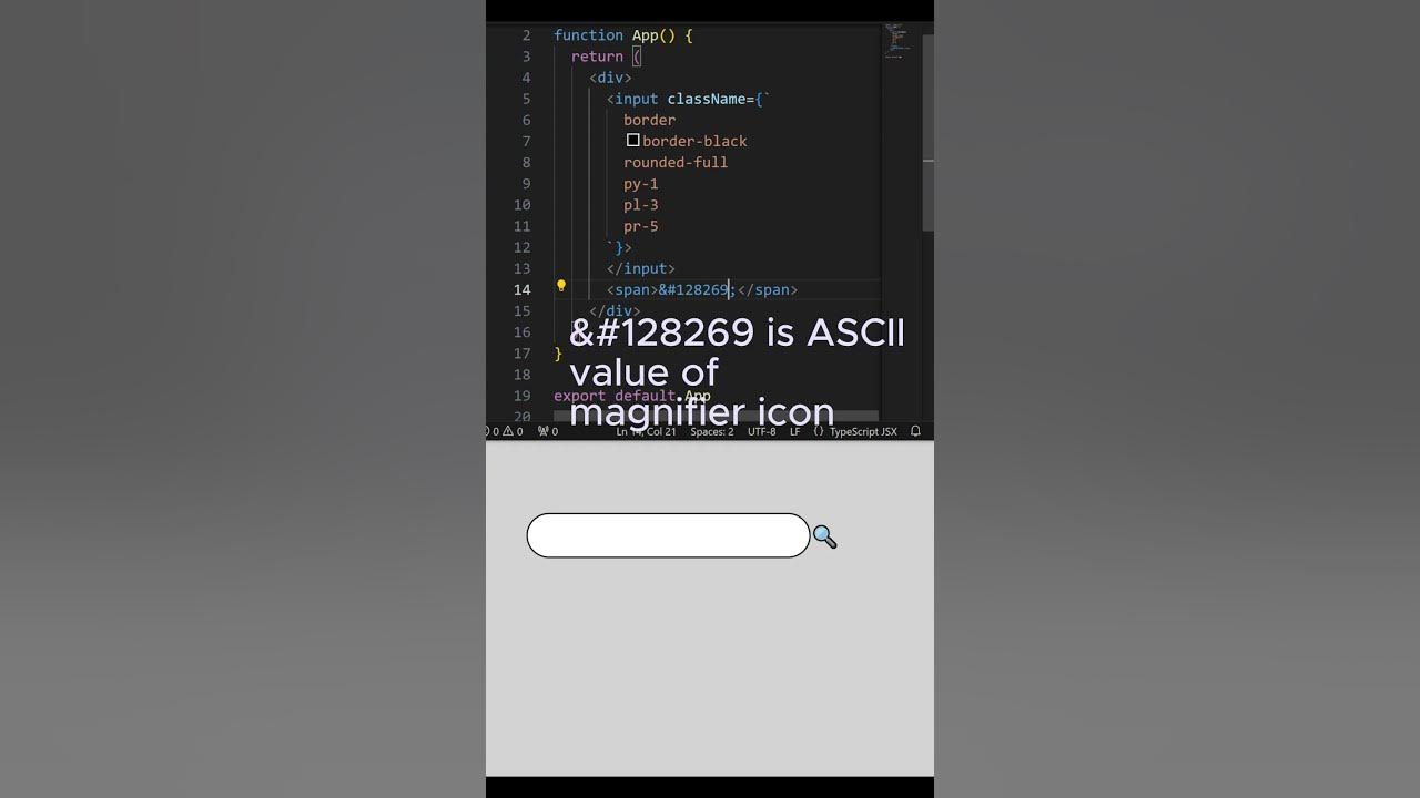 Use tailwind css to make a search textbox more appealing youtube