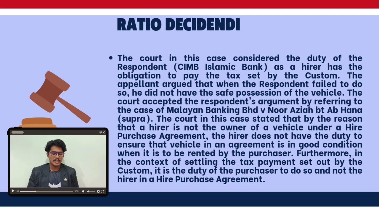 GROUP 1 SMLAW5B - ISLAMIC LAW OF BANKING & FINANCE (LLB 31103) -CASE REVIEW PRESENTATION