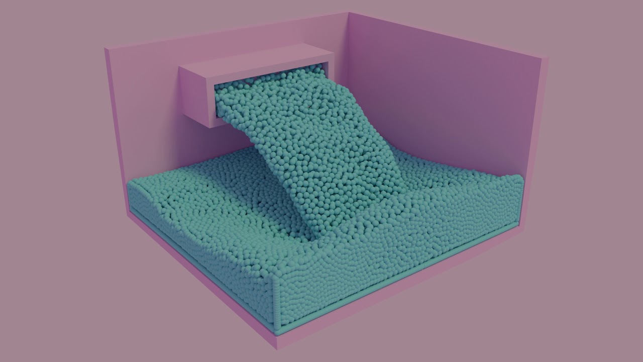 Blender 2.79 Particle Simulation - YouTube