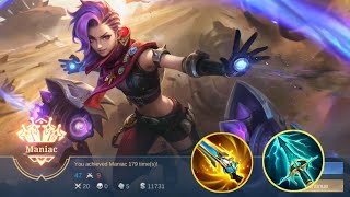 Maniac IXIA GLOBAL NO 1 NEW TANK KILLER BUILD 2025 - TOP GLOBAL BUILD FOR IXIA - MLBB