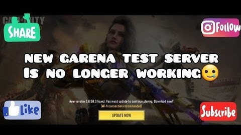 GARENA TEST SERVER IS NOT WORKING!!😕 #callofdutymobile #codm #codmobile #codmtestserver #codmbugs