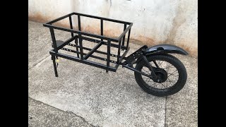 Reboque para moto com uma roda  parte 1