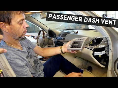 HOW TO REMOVE REPLACE DASH VENT PASSENGER SIDE ON MERCEDES W211