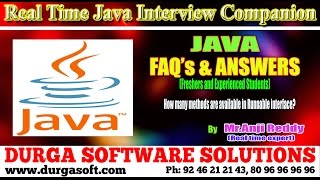Java Interview Companion||Java ||How many methods are available in Runnable interface