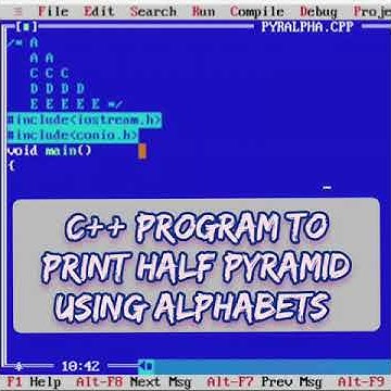 C++ PROGRAM TO PRINT HALF PYRAMID USING ALPHABETS | C++ | #Shorts - YouTube
