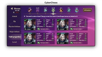 Check on my CyberChess Season 2 heroes and the advice for investing