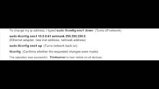 Change IP Address on Ubuntu Server