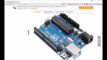 BEST 2017   DIY 4DOF Robot Arm 4 Axis Rotating Mechanical Robot Arm With Arduino UNO R3 4PCS Servo