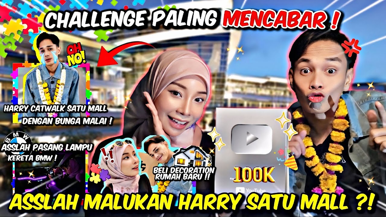 HARRY JALAN PAKAI BUNGA MALAI SATU MALL !! ASSLAH DAN HARRY BAKAL JADI ADIK-BERADIK TIRI ?!