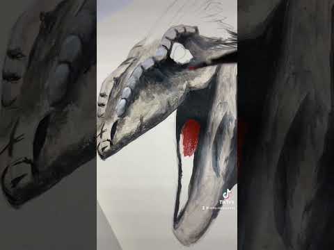 Art Advent Calendar - Pyroraptor- Dinosaur Painting