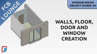 FreeCAD BIM Interior Design Course #3 – Bedroom 3D Model Creation