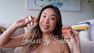 LAWLESS FORGET THE FILLER LIPSTICK | Swatching Lipstick and Lipliner!