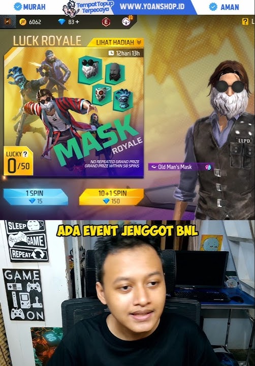 Spin Event Jenggot BNL #freefire #shorts