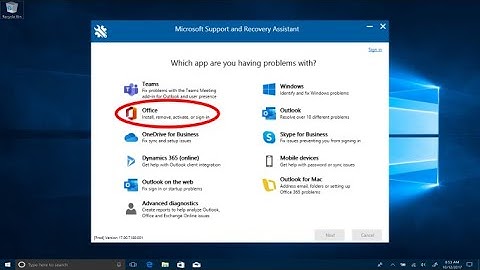How to use Microsoft Support and Recovery Assistant to fix error installation of Microsoft Office