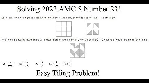 Solving AMC 8 #23 of 2023! An Easily Tiling Trick!