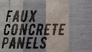 Faux Concrete Wall Panels Concrete Reimagined Youtube