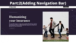 Part 2 : How To Add Navigation Bar | How To Design a Landing Page of a Website Using HTML & CSS