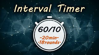 60/10 Interval Timer || Tabata 60/10 Timer || TheMusic2Go ||