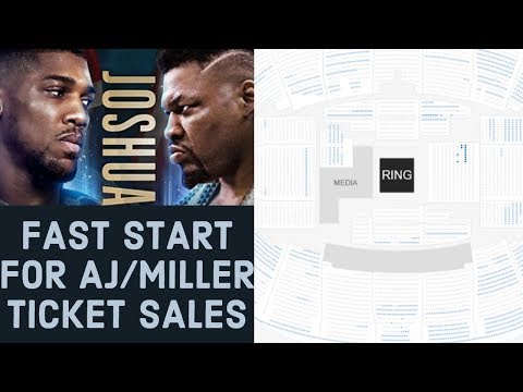 FAST START TO ANTHONY JOSHUA & JARRELL MILLER TICKET SALES