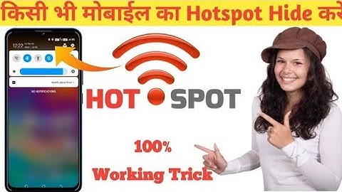 Hotspot ko Hide Kaise Kare || How To Hide Hotspot ||