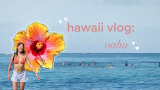 hawaii travel vlog: oahu || tanning, poke, waterfall, clubbing, shopping