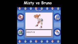 Can Misty Defeat Bruno From The Elite Four pokemon challenge shorts