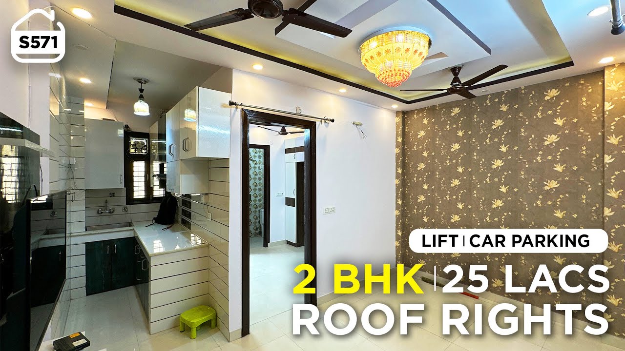2 BHK Flat for sale in 25 Lacs with 80% Loan ✅ ROOF RIGHTS ✅ LIFT and CAR PARKING ✅ BRS SHOW S571