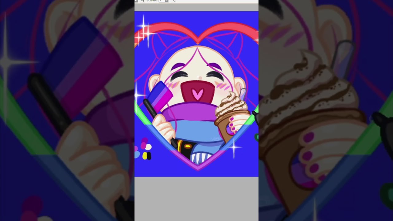 Pride #ych icon #art timelapse - for @/octoxbutter