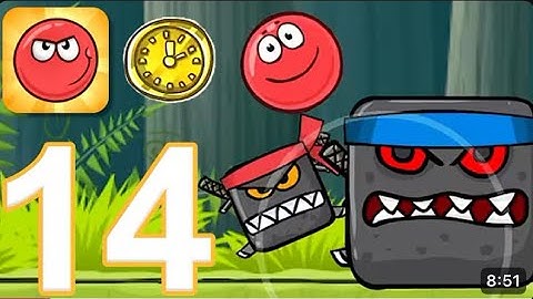Red Ball 4 - Part 14 Deep Forest Gold Clocks FULL Walkthrough (iOS/Android