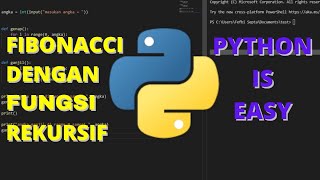 Program Fibonacci Rekursif di Python