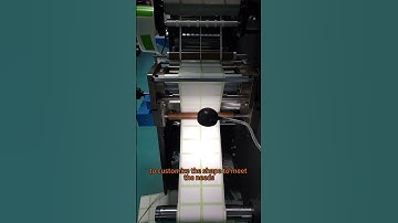 Label die-cutting is an important step in label making. #labelprinting #label #die-cutting
