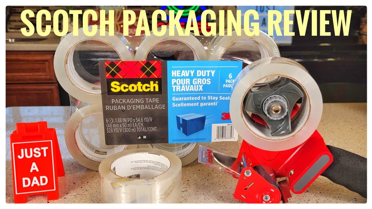 Pack-n-Tape  3M 3850-6 Scotch Heavy Duty Shipping Packaging Tape, 1.88 in  x 54.6 yd (48mm x 50 m) Heavy Duty Shipping, 6 Pack - Pack-n-Tape