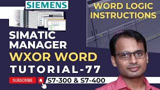 Siemens PLC Training 77 - WXOR Word Instruction in Siemens PLC | Word Logic Instructions in PLC