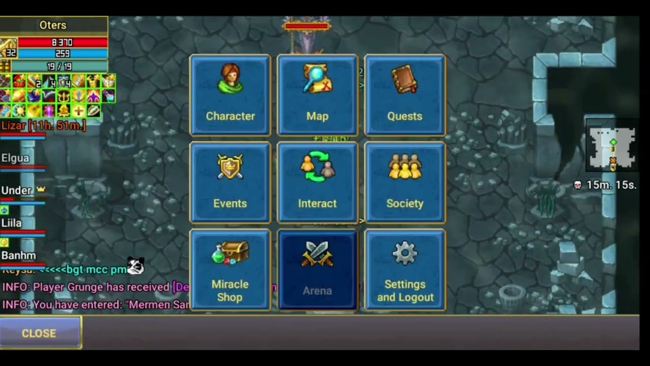 Warspear Online |US-SAPPHIRE/METALICANA GUILD| "MERMEN SANCTUARY DUNGEON"