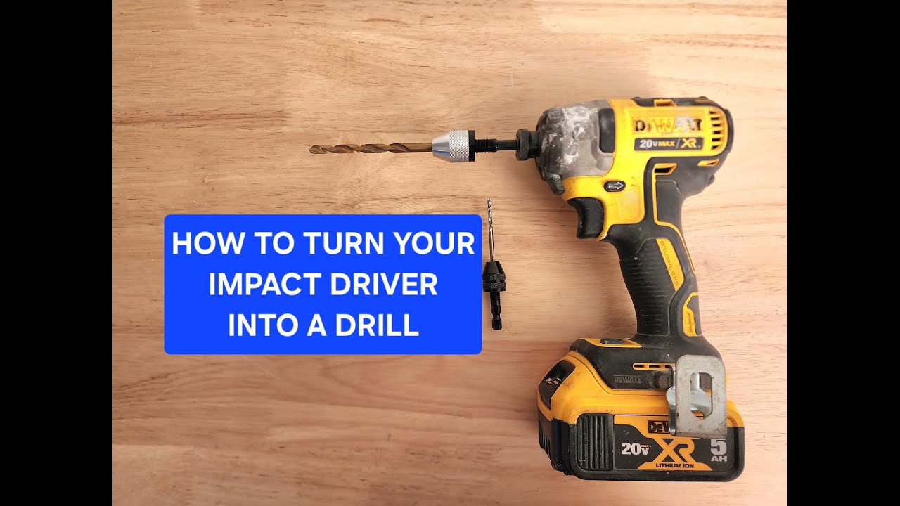 How to Turn your Impact Driver into a Drill - YouTube