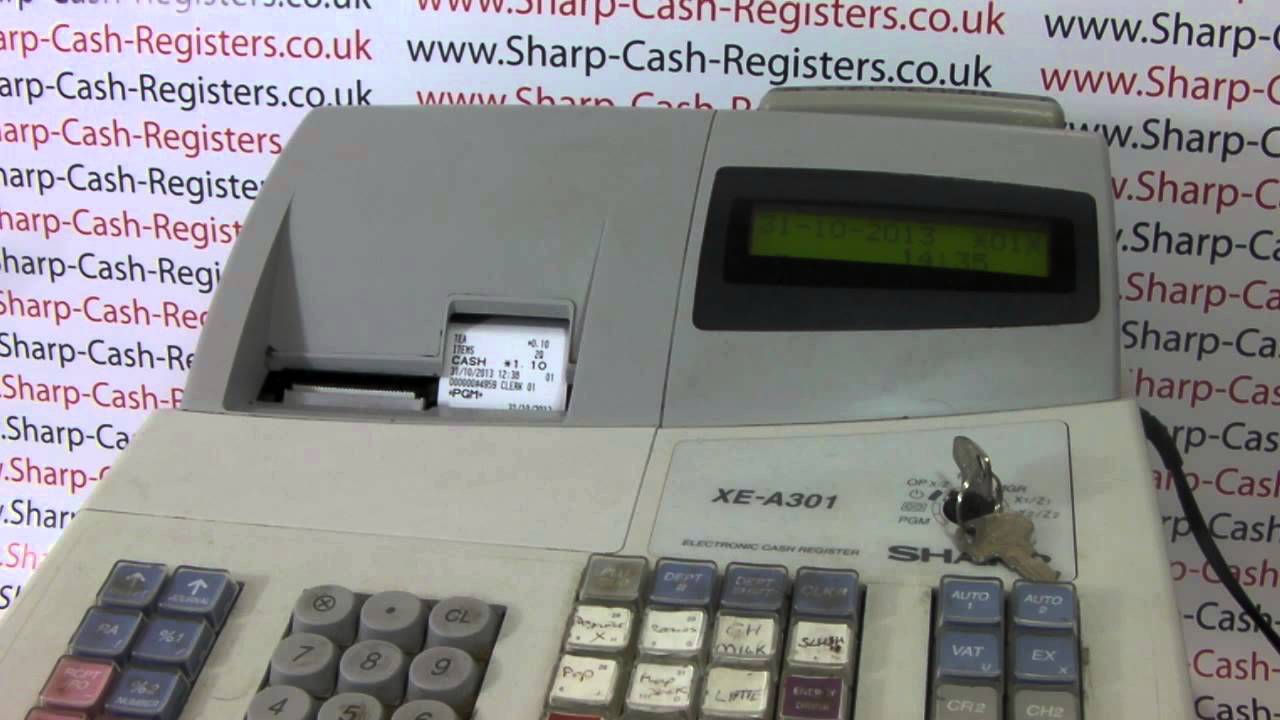 How To Program Sharp Electronic Cash Register Xe-a21s