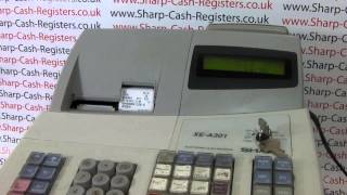 How to reset a faulty not working Sharp XE-A301 cash register screenshot 1