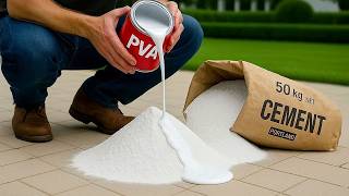 Mix PVA glue with White cement And Magic Happens 😱 Billions Of People Don't Know This Secret