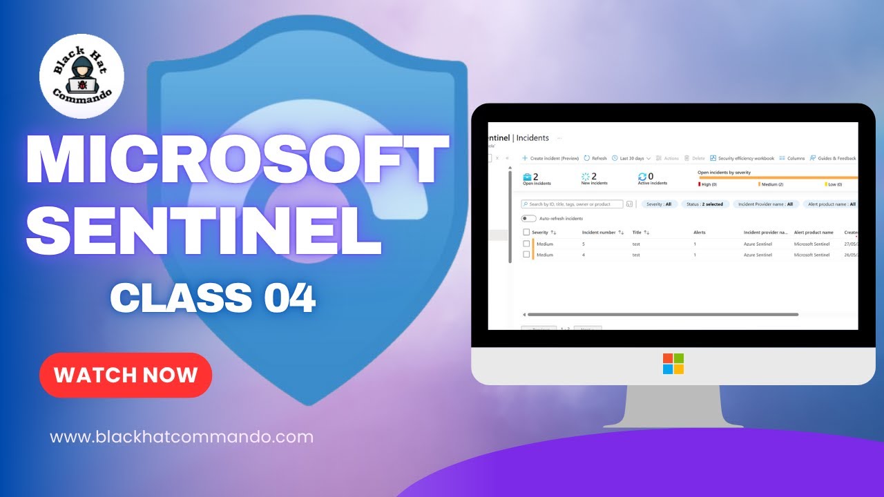 Microsoft Sentinel Tutorial for Beginners - Advance | SOC Analyst ...