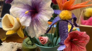 Felted Flowers Part 2:  Construction