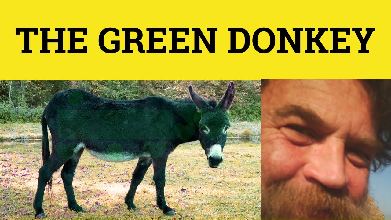 🔵 The Green Donkey - Moral Story - Stories and Fables - ESL British English Pronunciation