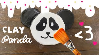 Clay Panda Coaster | Cheap Art Supplies | DIY | Fun Cozy ART Video