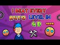I Beat Every Auto Level in Geometry Dash.