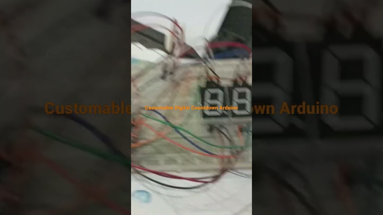 Customable Digital Countdown Arduino