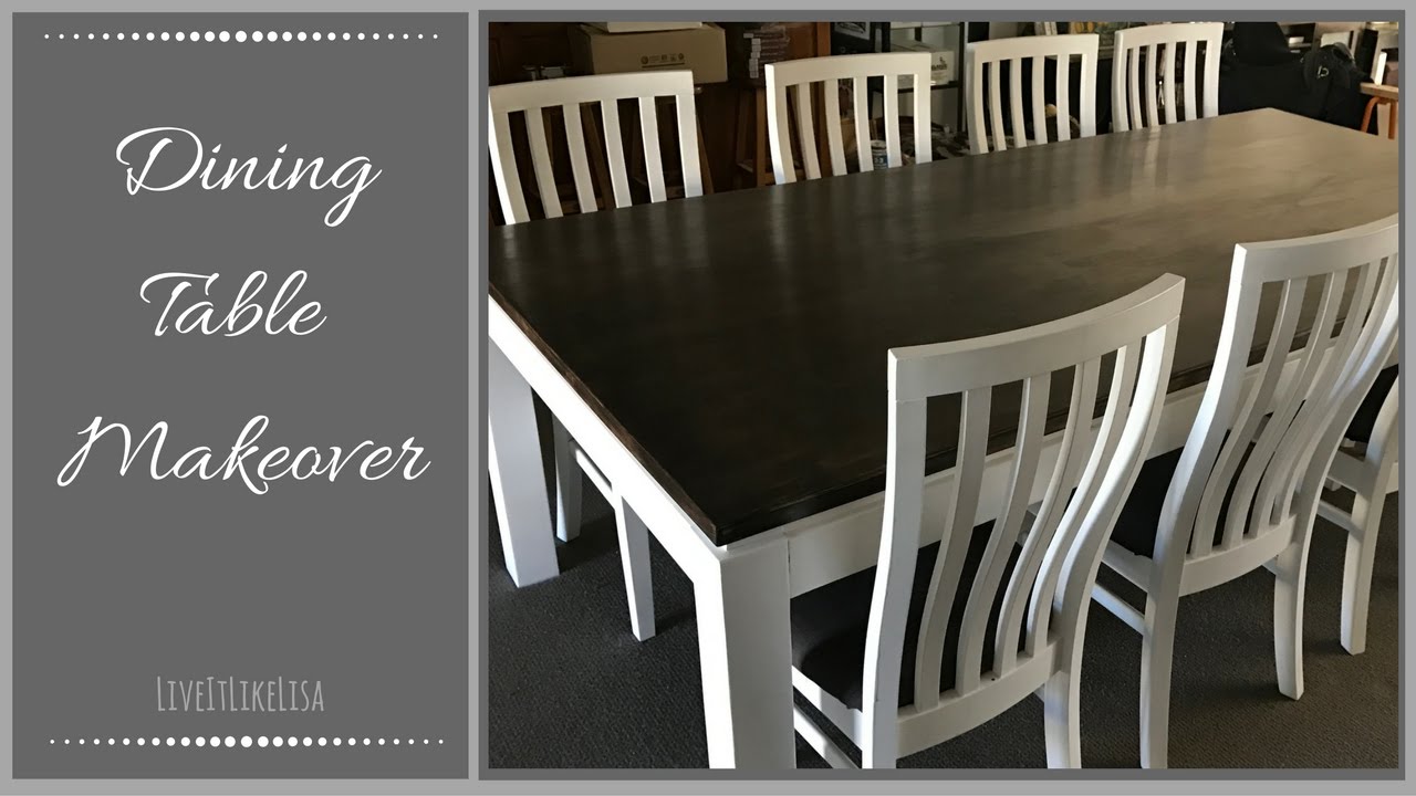 Furniture Makeover Dining Table Youtube