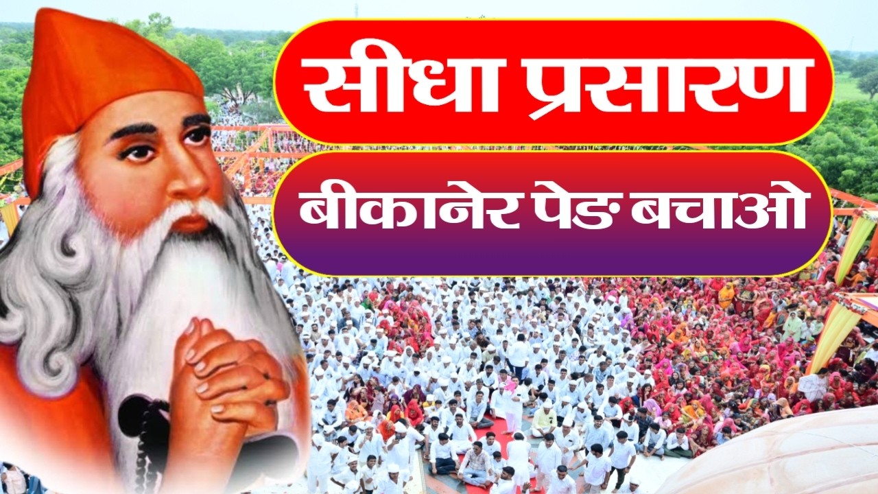 Marwar Live बीकानेर पेङ पर्यावरण बचाओ आंदोलन महापङाव बिश्नोई समाज व 36 कॉम का साथ मां अमृता बिश्नोई